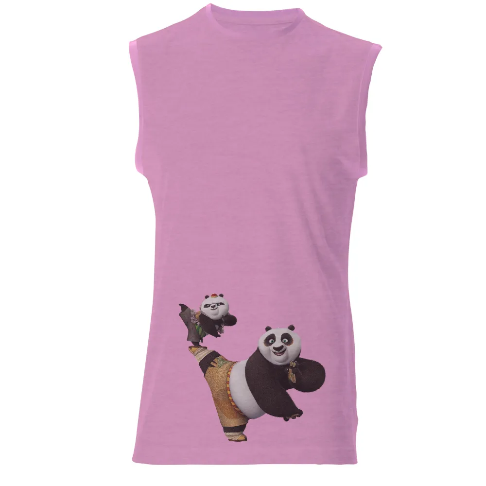 T-Shirts Custom: Kung Fu Panda Legacy - Strength and Wisdom|rainbow panda shirt