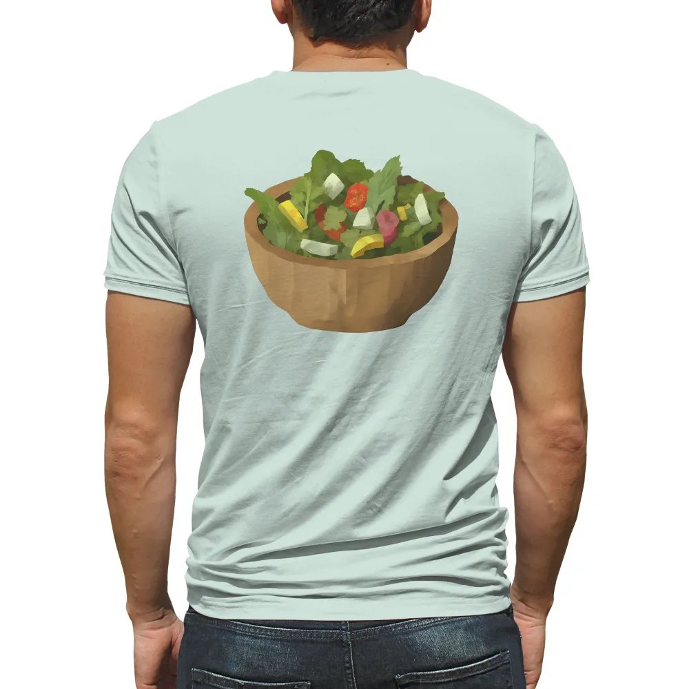 Custom Tee Shirts: Vibrant Salad - Fresh Produce Art|tupac pop art shirt