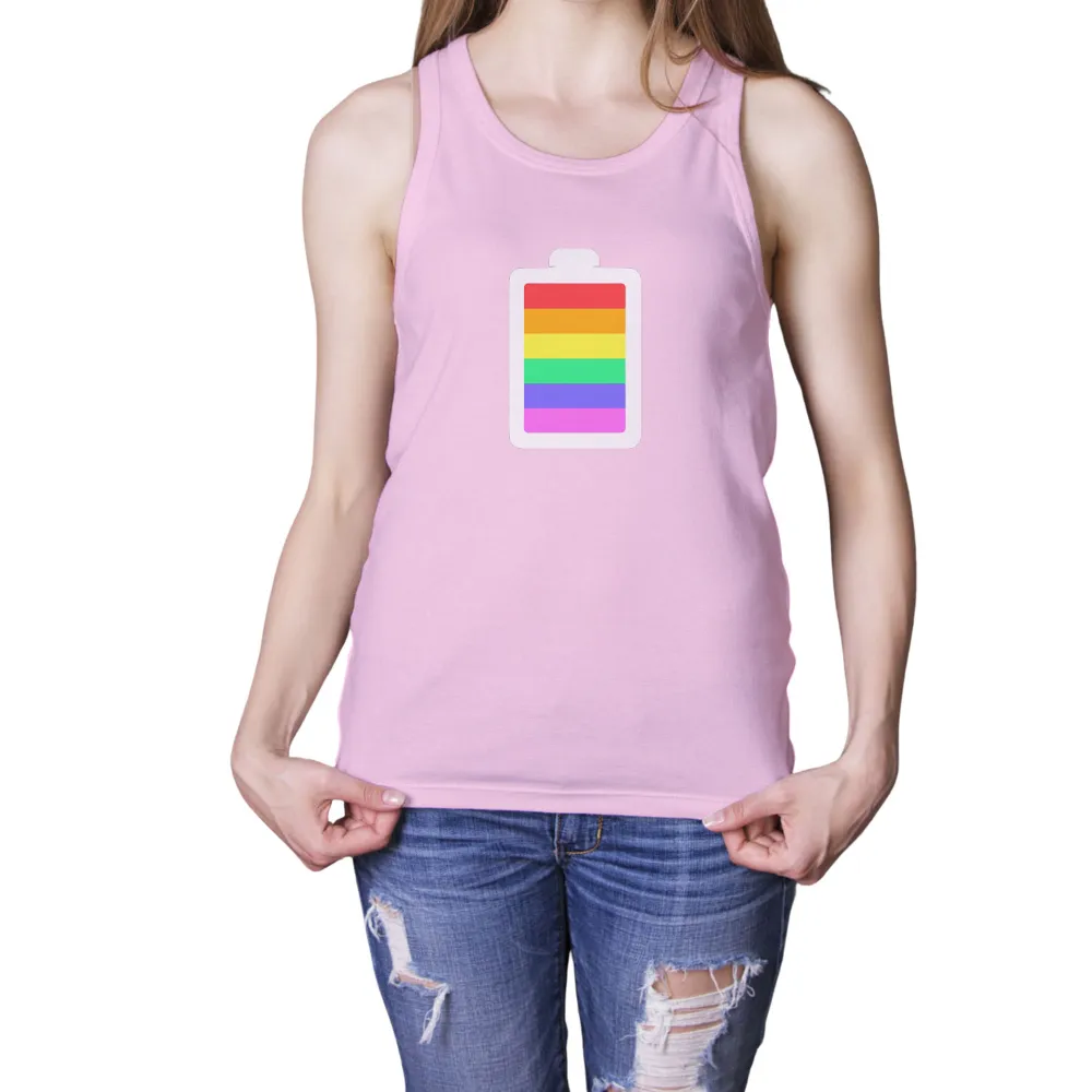 Rainbow Battery Design: A Vibrant Symbol of Unity and Pride|rainbow heartbeat shirt