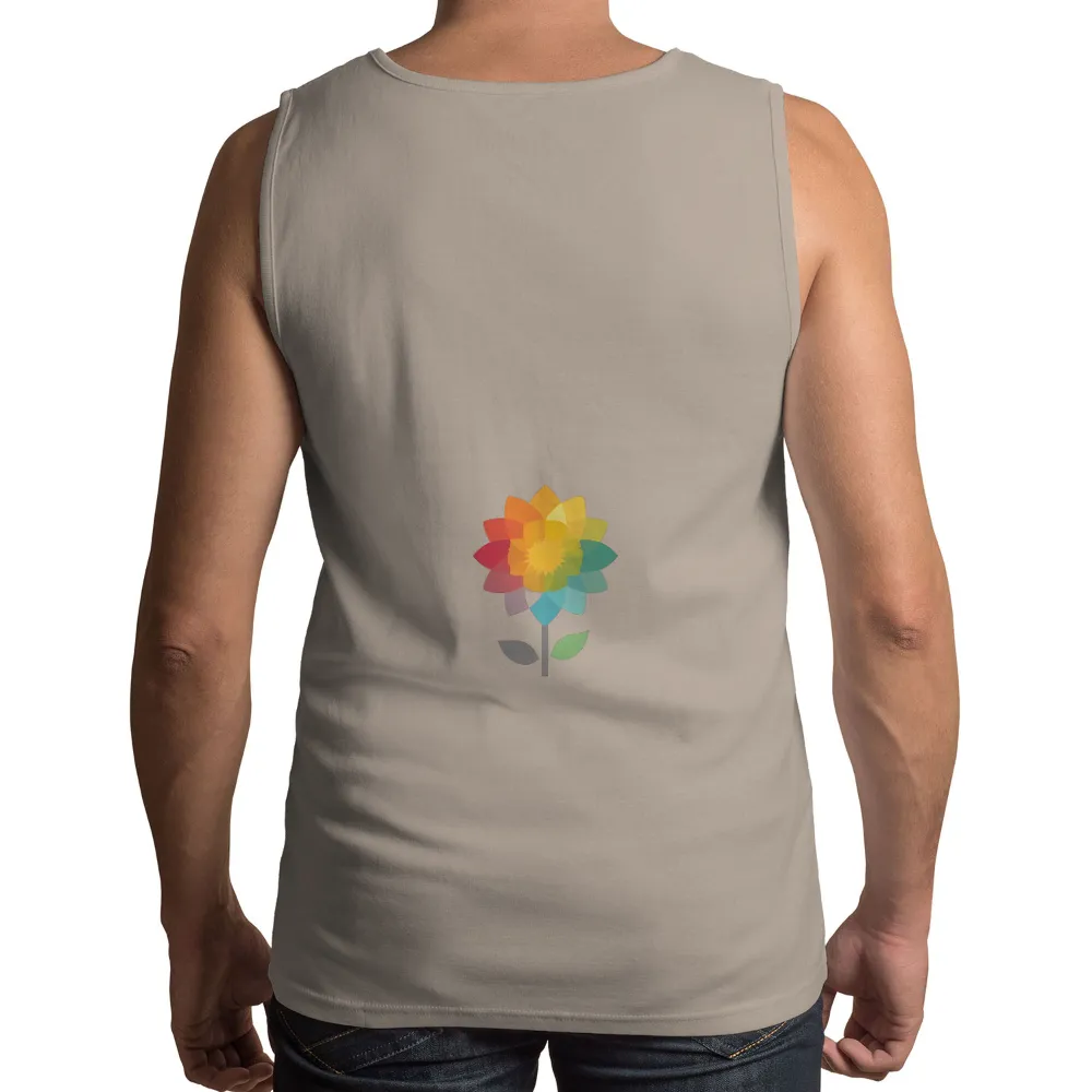 Vibrant Flower Design Celebrating Diversity and Individuality|bleach dye comfort colors