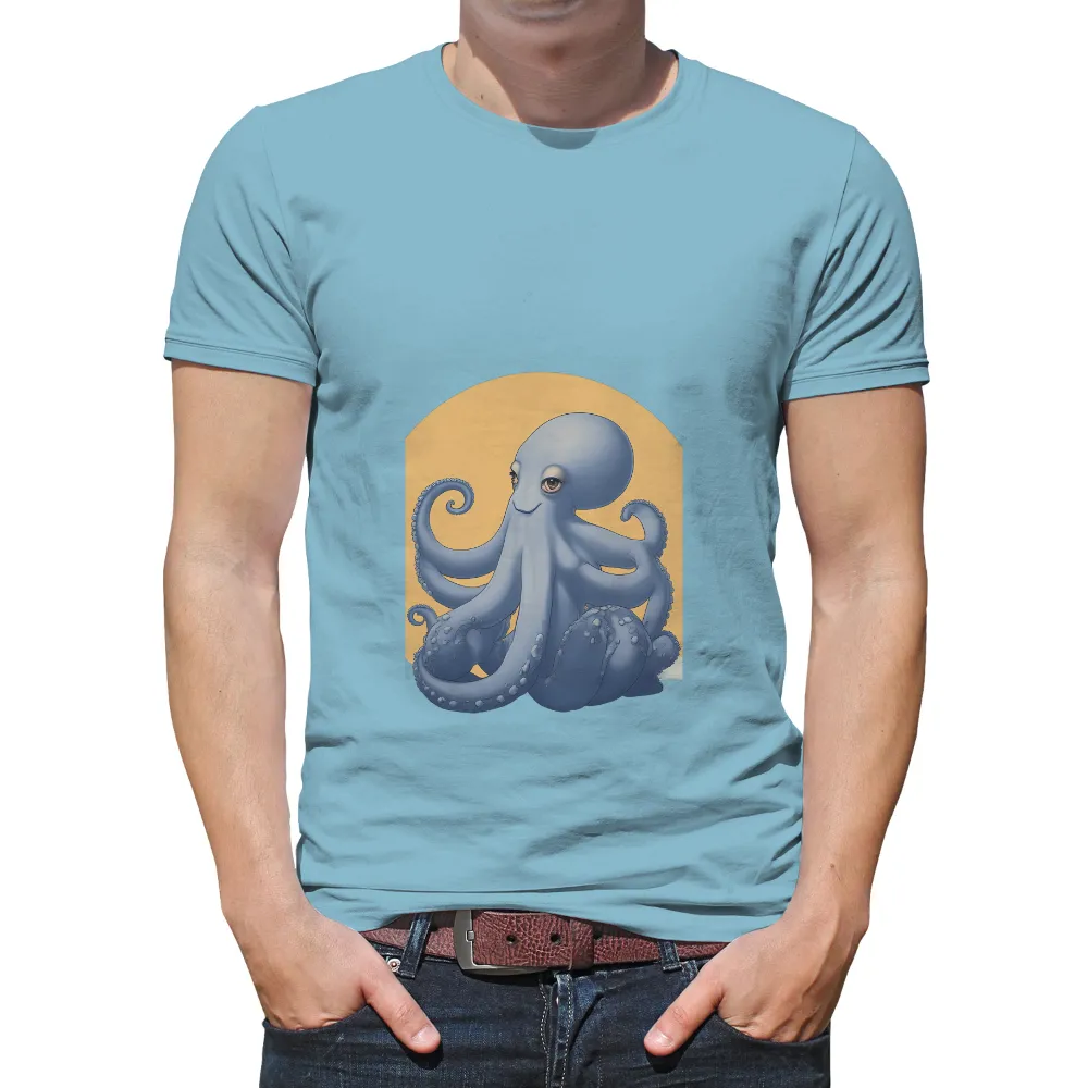 T-Shirts Design: Orion the Octopus - Marine Conservation Mascot|octopus jungle trousers