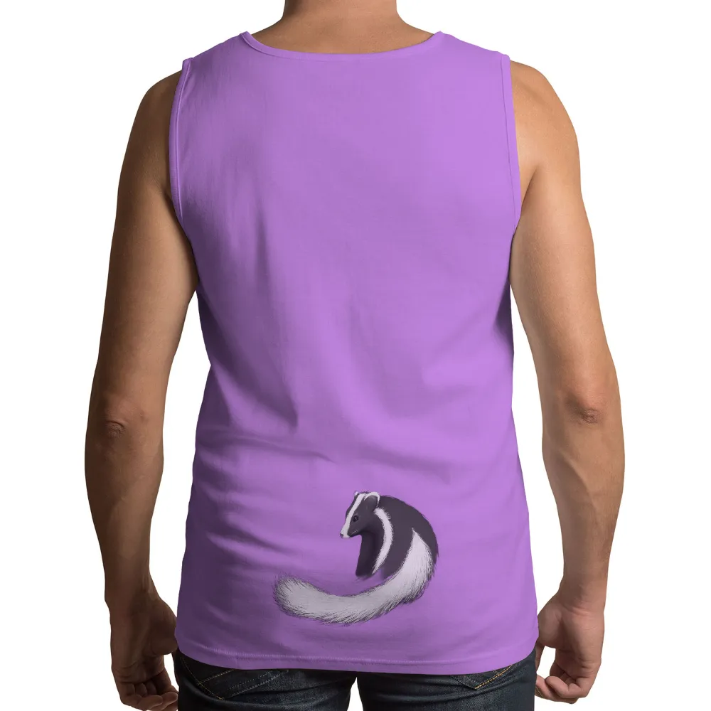 TShirt Printing: Crescent Moon Skunk - Artistic Design|shirt new design 2022