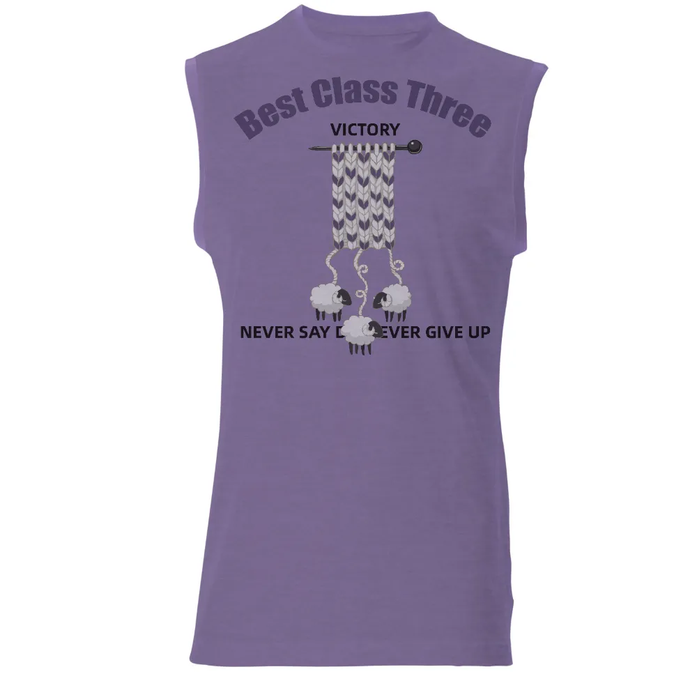 TShirt Printing: Best Class Three Victory - Sheep Knitting Design|t shirt yarn scarf crochet pattern