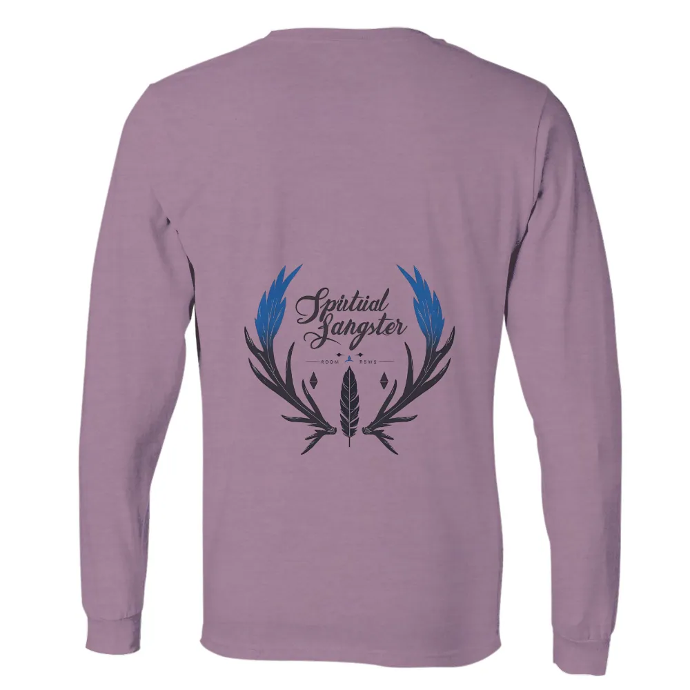 Customized Tee Shirts: Spiritual Gangster - Feather & Antlers Design|enes freedom t shirt