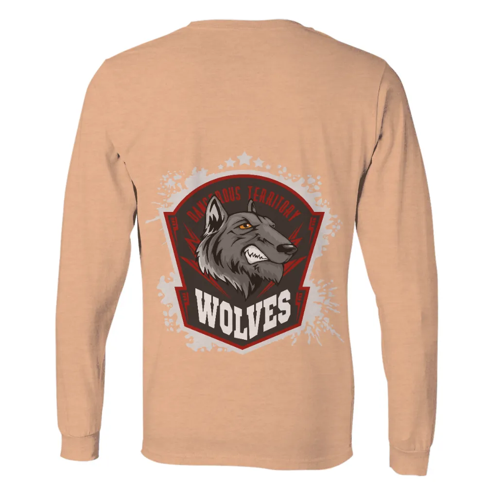 Custom Tee Shirts: Dangerous Territory Wolves - Strength and Unity|the new day feel the power t shirt