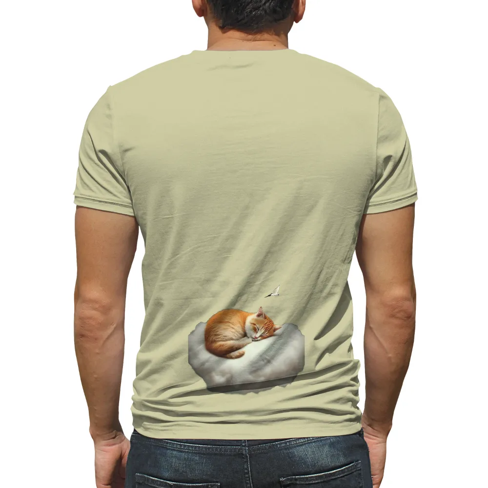 T-Shirts Pattern: Whiskers' Dream on a Cloud|new yorker butterfly t shirt