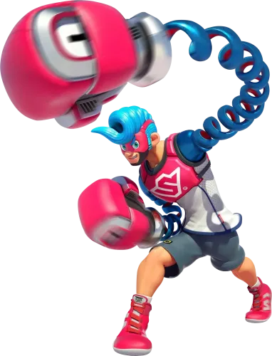 Custom T-Shirt Printing: Boxing Spirit with Blue Hair and Pink Gloves