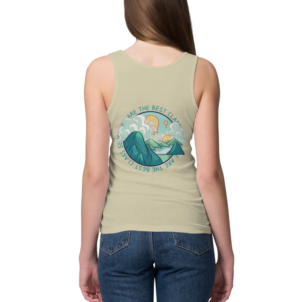 Graphic Tees: Celebrate Success with Whimsical Landscape Design|high noon sun sips t shirt