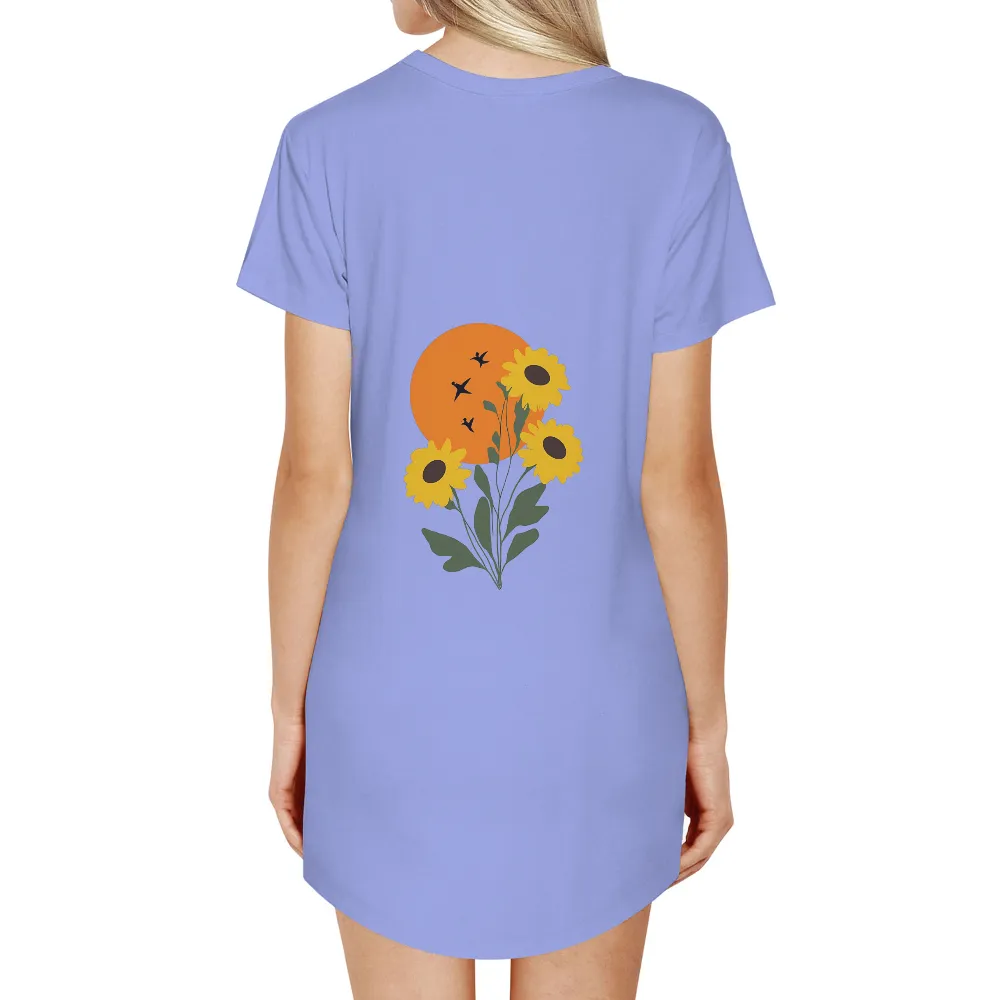 Sunflowers and Birds: A Symbol of Hope - T-Shirts Design|enes kanter freedom t shirt