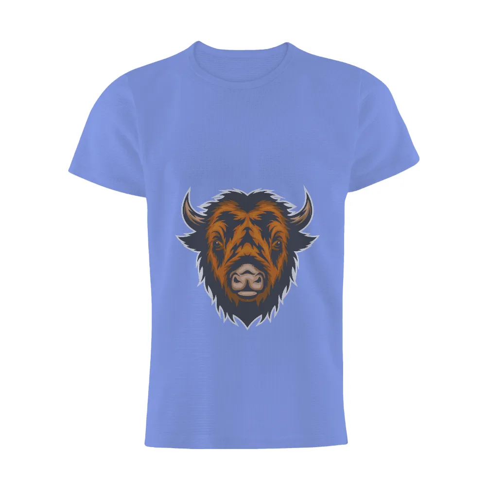 Custom T-Shirt Printing: Thunder the Bison - Strength and Freedom|beer hockey guns and freedom shirt