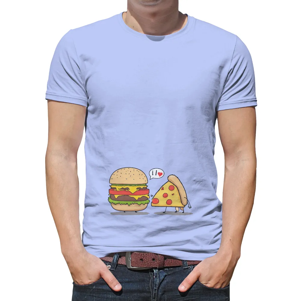 Burger and Pizza: A Match Made in Heaven - T-Shirt Printing|cartoon network t shirt full sleeve