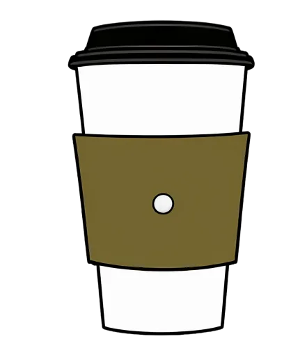 T-Shirts Design: Minimalist Coffee Cup - Life Theme