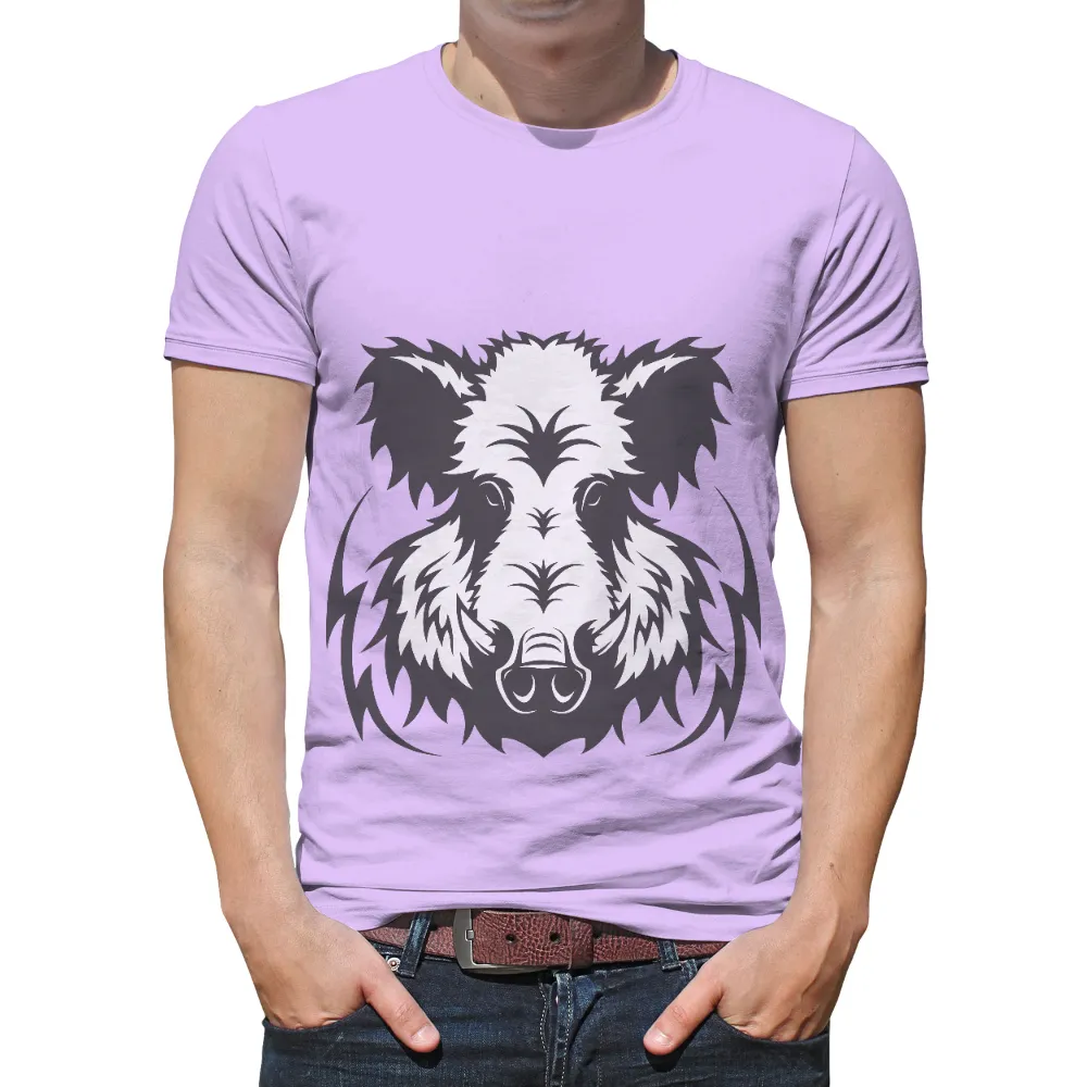 Wild Boar T-Shirts Custom: Strength and Resilience in Nature|t shirt painting on nature