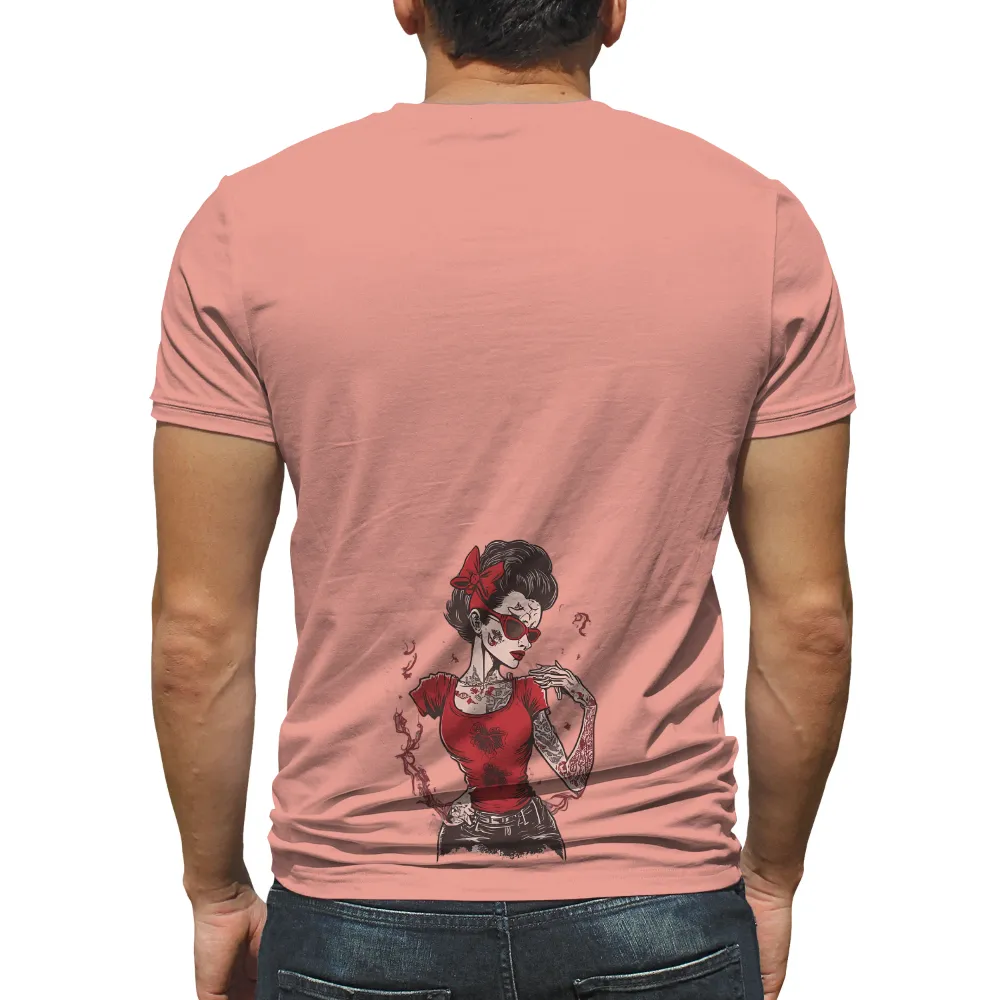 T-Shirts Custom: Vintage & Retro Tattoo Blouse - Rosa's Story|alex verdugo shirt red sox