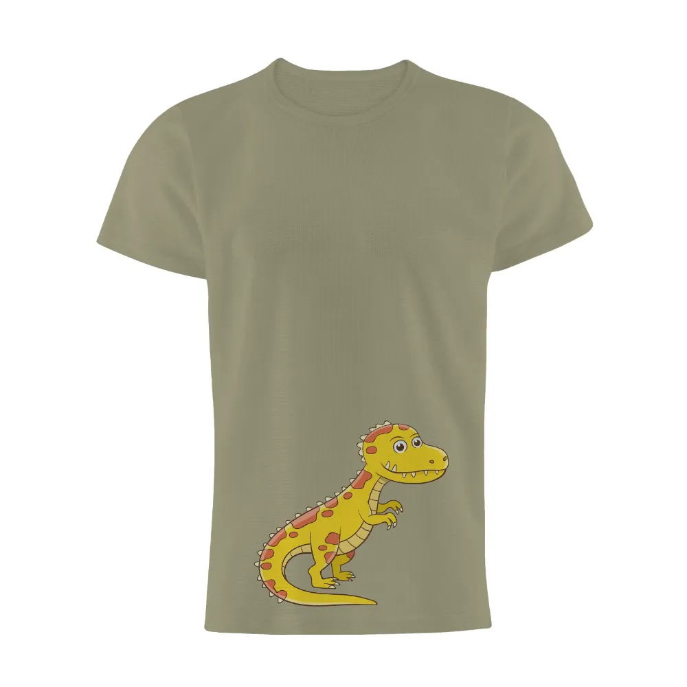 T-Shirts Design: Playful Dino - Artistic Prehistoric Adventure|target dinosaur easter shirt