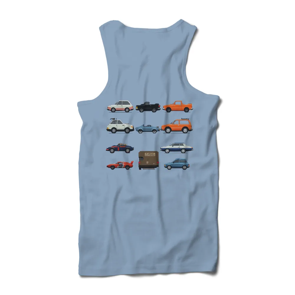 Pixel Art Classic Cars: A Nostalgic Journey Through Retro Gaming|the 1990s t shirt