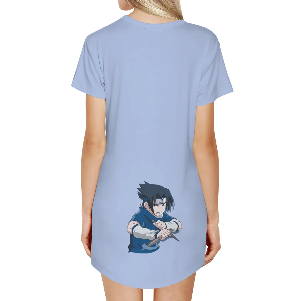 Sasuke T-Shirt Printing: Battle-Ready Ninja Design|blue hoodie t shirt roblox