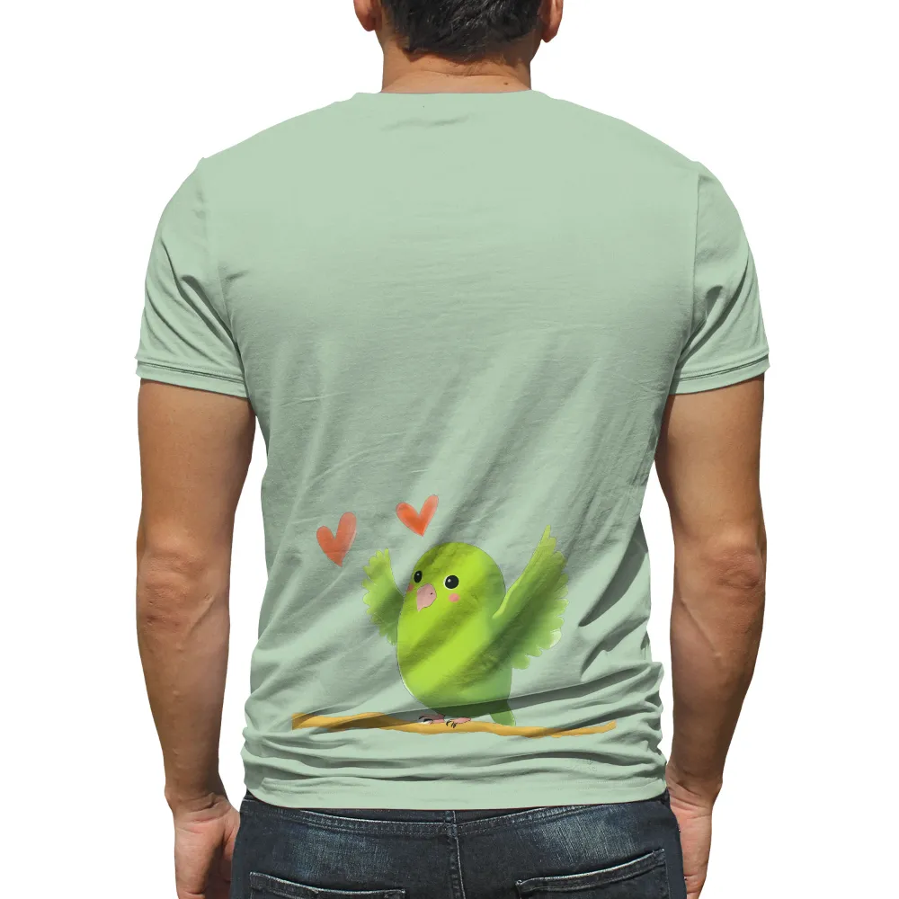 Custom Tee Shirts: Spread Love and Joy with Pip the Green Bird|cute fathers day shirts