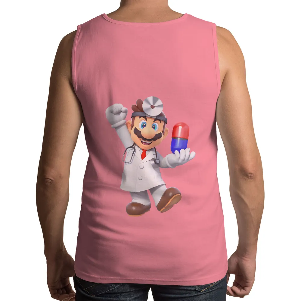 Custom Tee Shirts: Dr. Mario - Fun and Health|mario st patrick's day shirt