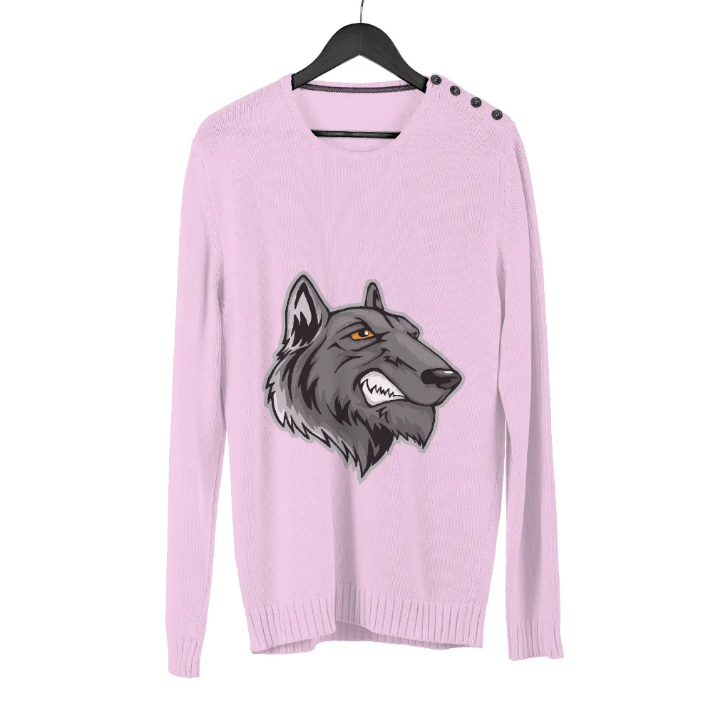 T-Shirts Pattern: Fierce Wolf Spirit - Strength and Leadership|wolf graffiti