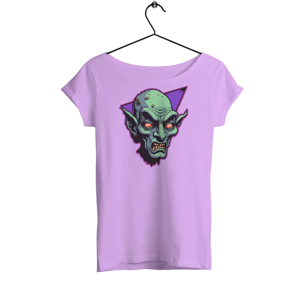 T-Shirts Custom: The Guardian of Nightmares - Horror Creature Design|menacing green creature