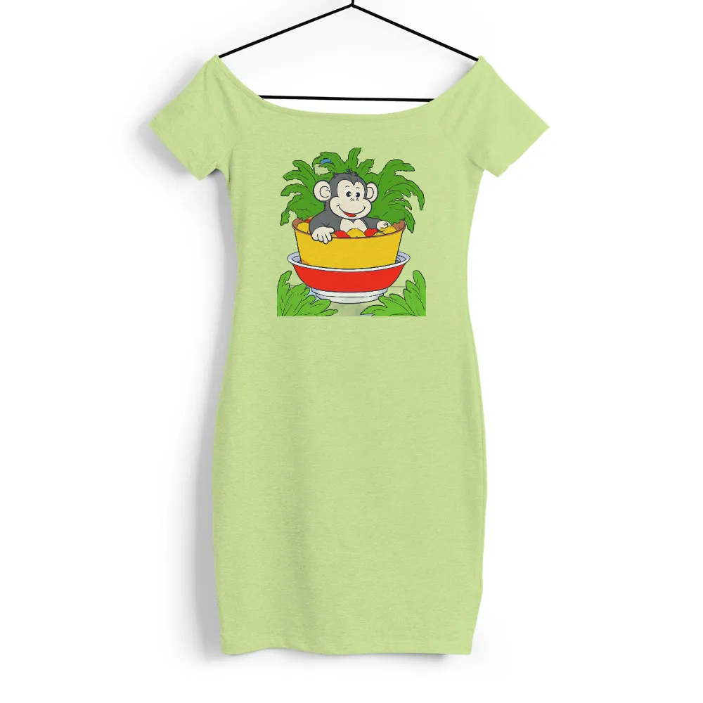 Tee Shirts Printed: Max's Jungle Adventure - Monkey in a Fruit Bowl|happy independence day shirt