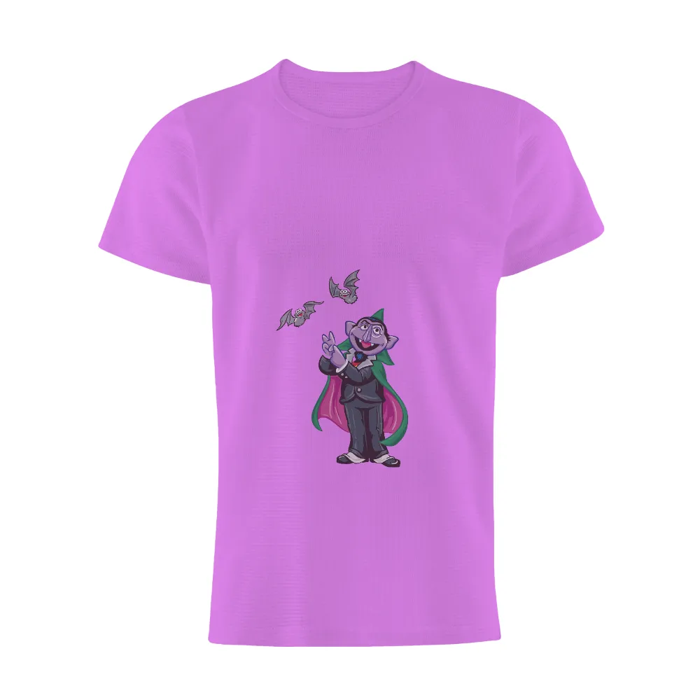 T-Shirt Printing: Count von Count - Playful Vampire Design|fun squad t shirt youtube