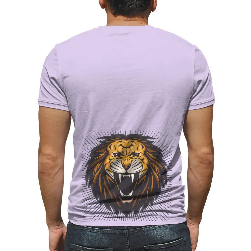 Customized Tee Shirts: Roaring Lion - Strength and Courage|lion t shirt roblox