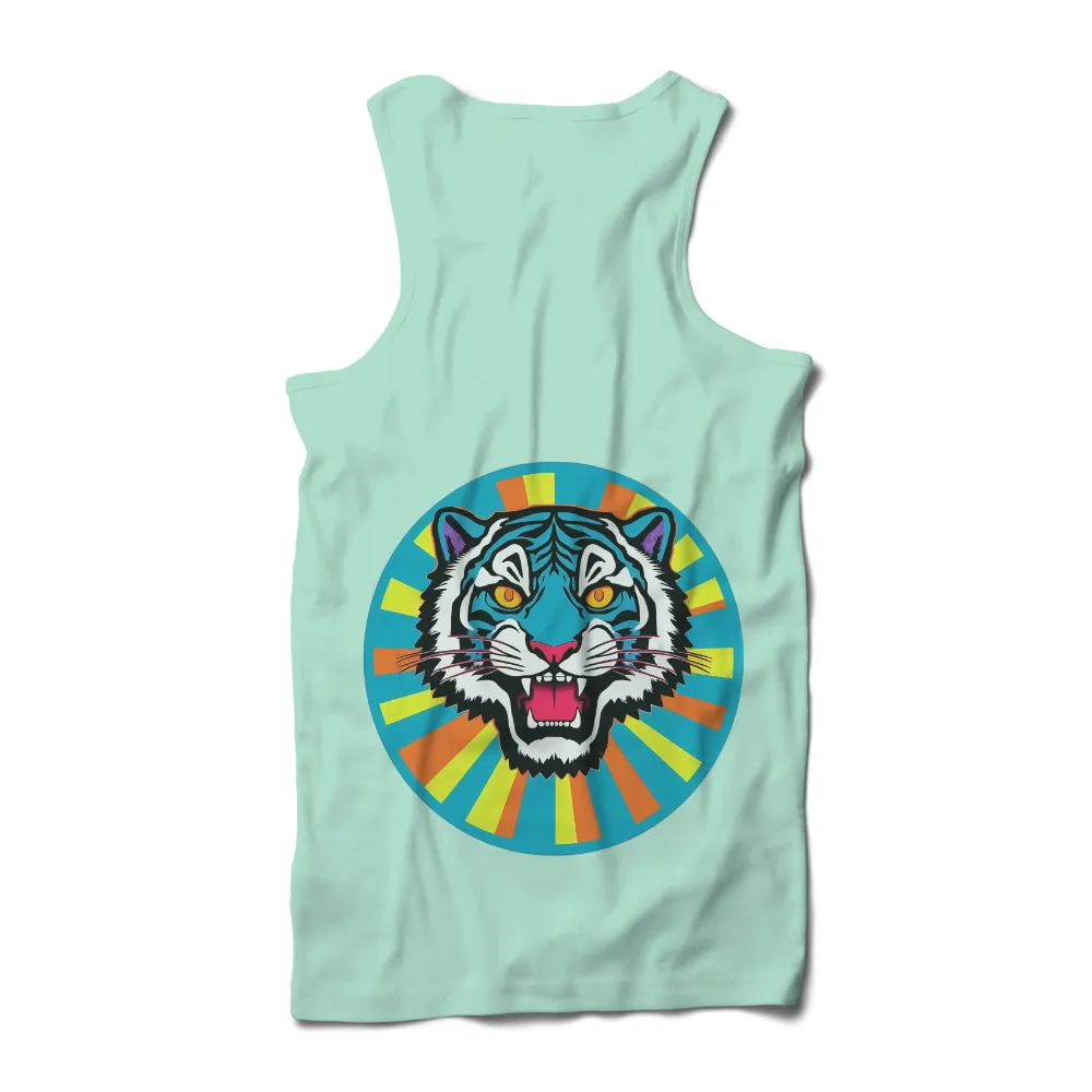 Retro Pop Culture Design: Roaring Tiger Power|retro earth day shirt