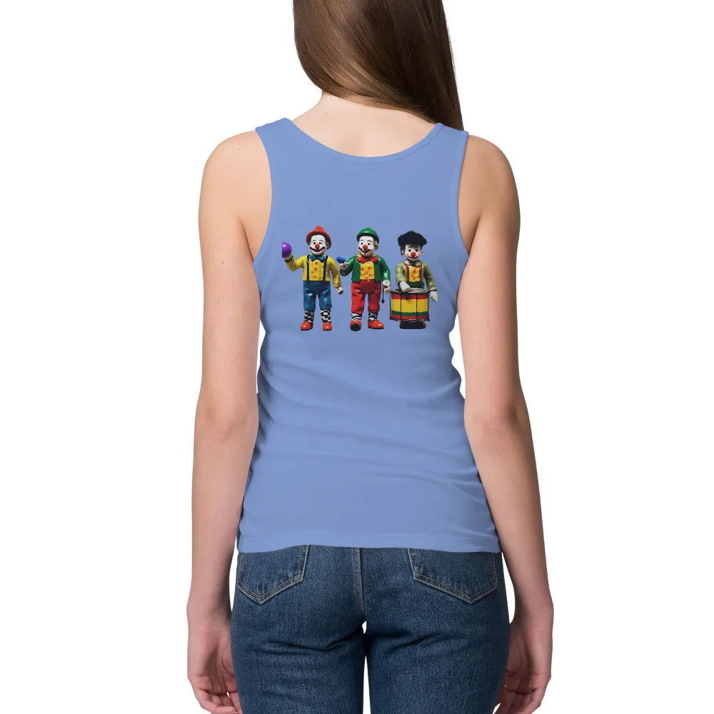 T-Shirts Design: Vintage Clown Trio - Fun and Unity|this is my circus shirt