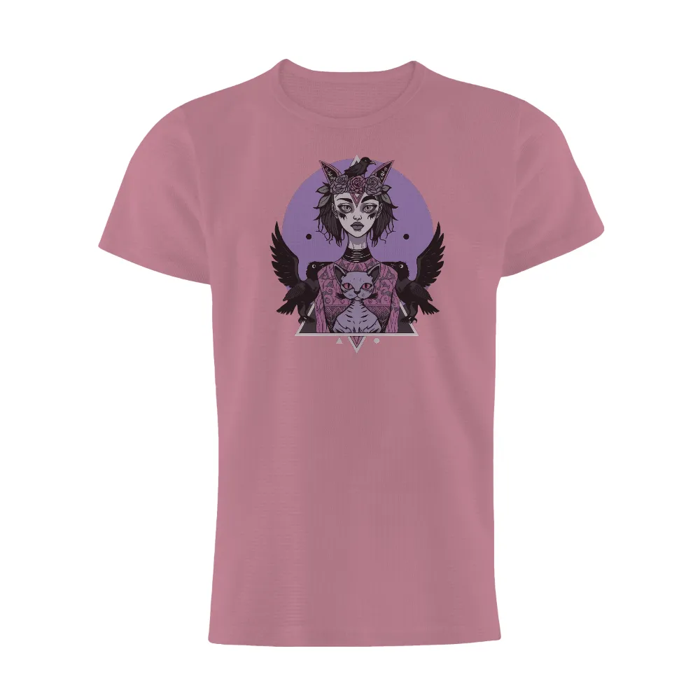 Gothic Ethereal Beauty T-Shirts Pattern | Nature and Mysticism| intricate patterns