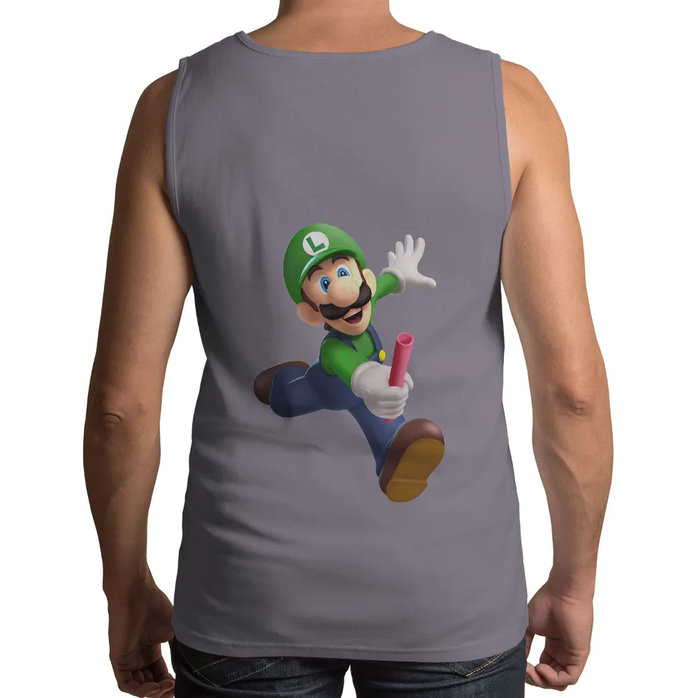 T-Shirts Design: Luigi Adventure with Pink Pipe|budweiser classic tee