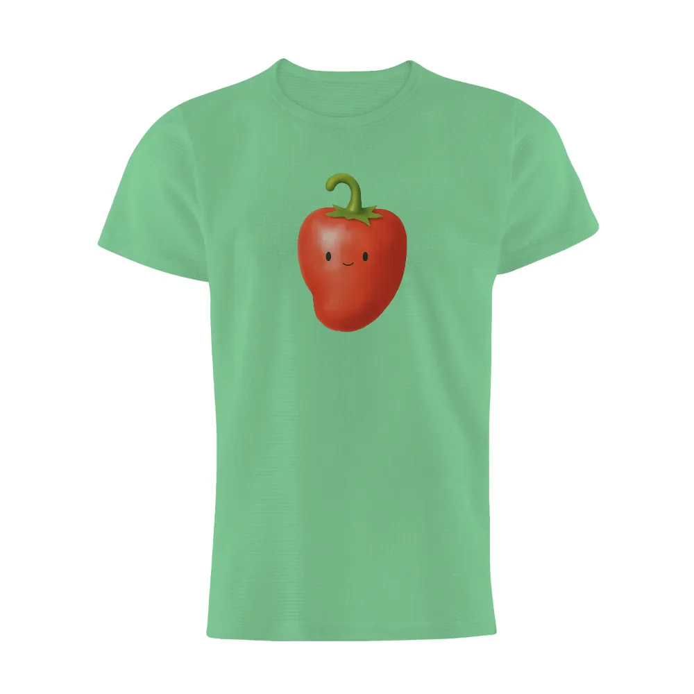 Tee Shirts Printed: Pete the Red Pepper - Cheerful and Unique|shirt design design