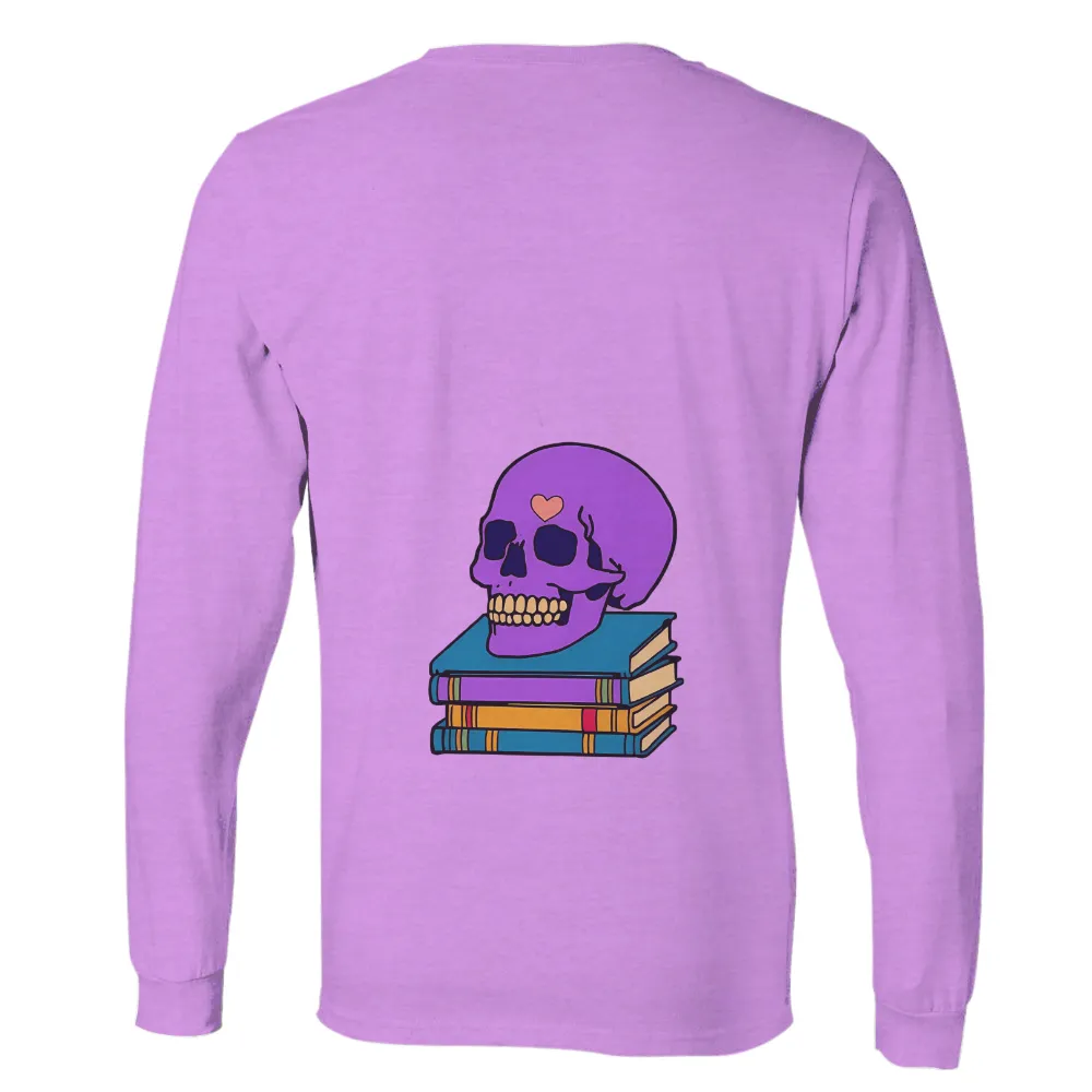 Shirts Graphic Tees: Skulls & Books - Knowledge & Enlightenment| Heart on forehead