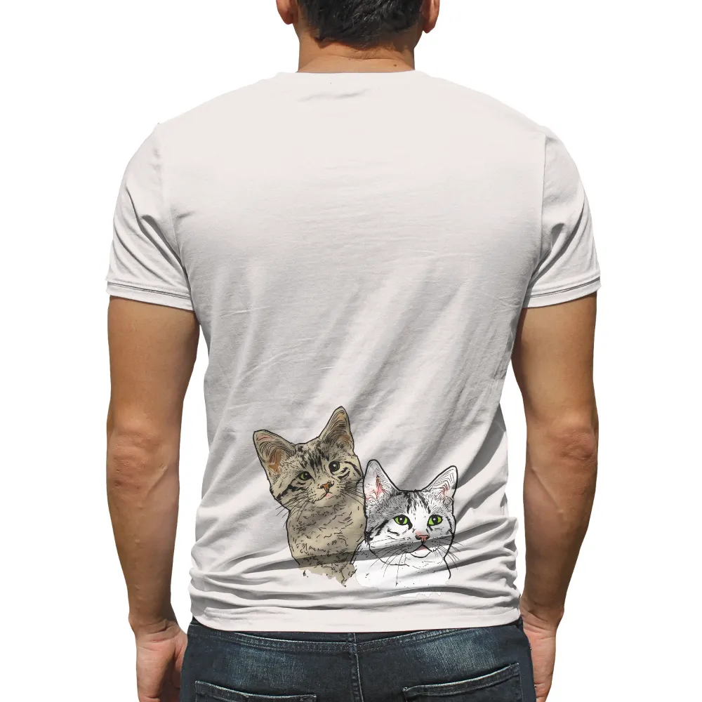 Whiskers and Paws: A Feline Friendship T-Shirts Pattern|nasa space cats shirt