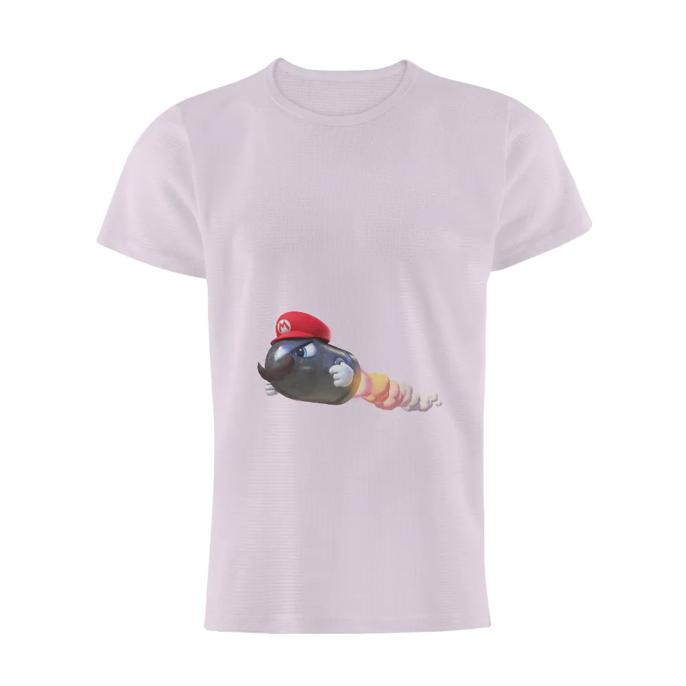 Tee Shirts Printed: Bomb-Omb Punches Through with Mario's Hat and Mustache|super mario valentine shirt