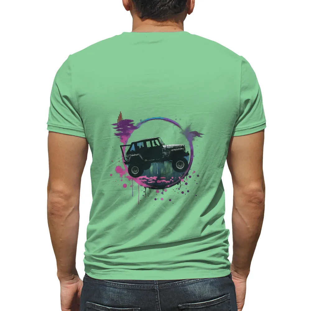 TShirt Printing: Adventure Awaits with Vibrant Jeep Wrangler Design|enes kanter freedom t shirt