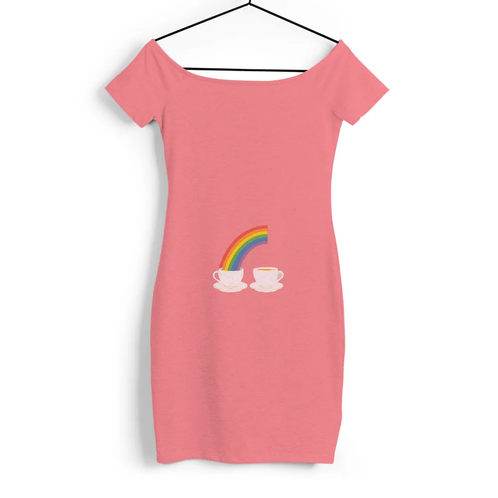 T-Shirt Printing: Rainbow Teacups - Morning Joy and Comfort|all y all rainbow shirt