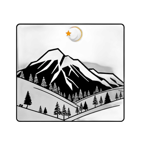 T-Shirts Custom: Serene Mountain Night | Nature-Inspired Design