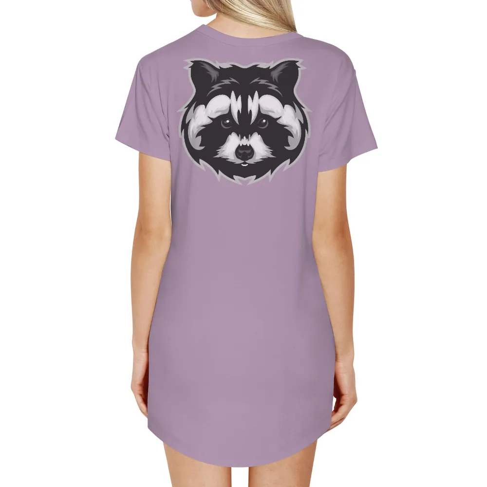 TShirt Design: Whimsical Raccoon Face - Funny & Quirky|mother's day classic merchandise