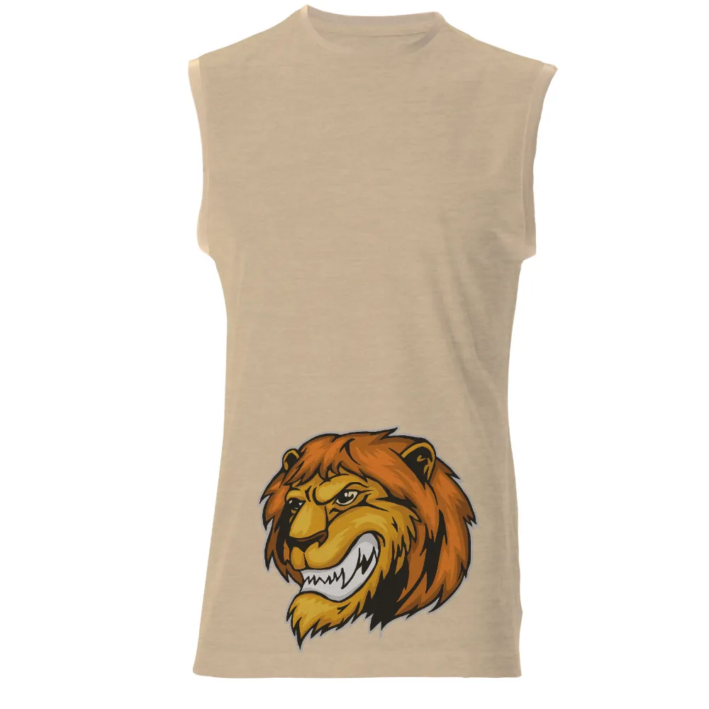 Tee Shirt Printing: Lion Head Design - Strength and Courage|animal crossing thick striped shirt