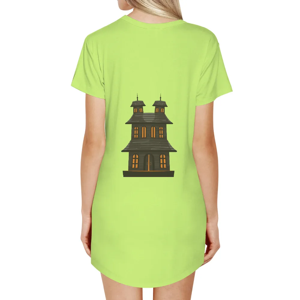 T-Shirt Printing: Haunted Mansion Mystery - Halloween Art Design|sword art online tshirts