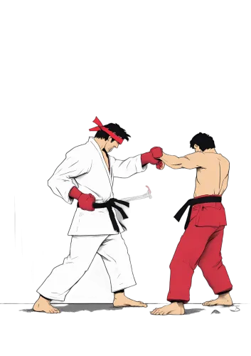 TShirt Design: Martial Arts Battle - Discipline and Strength