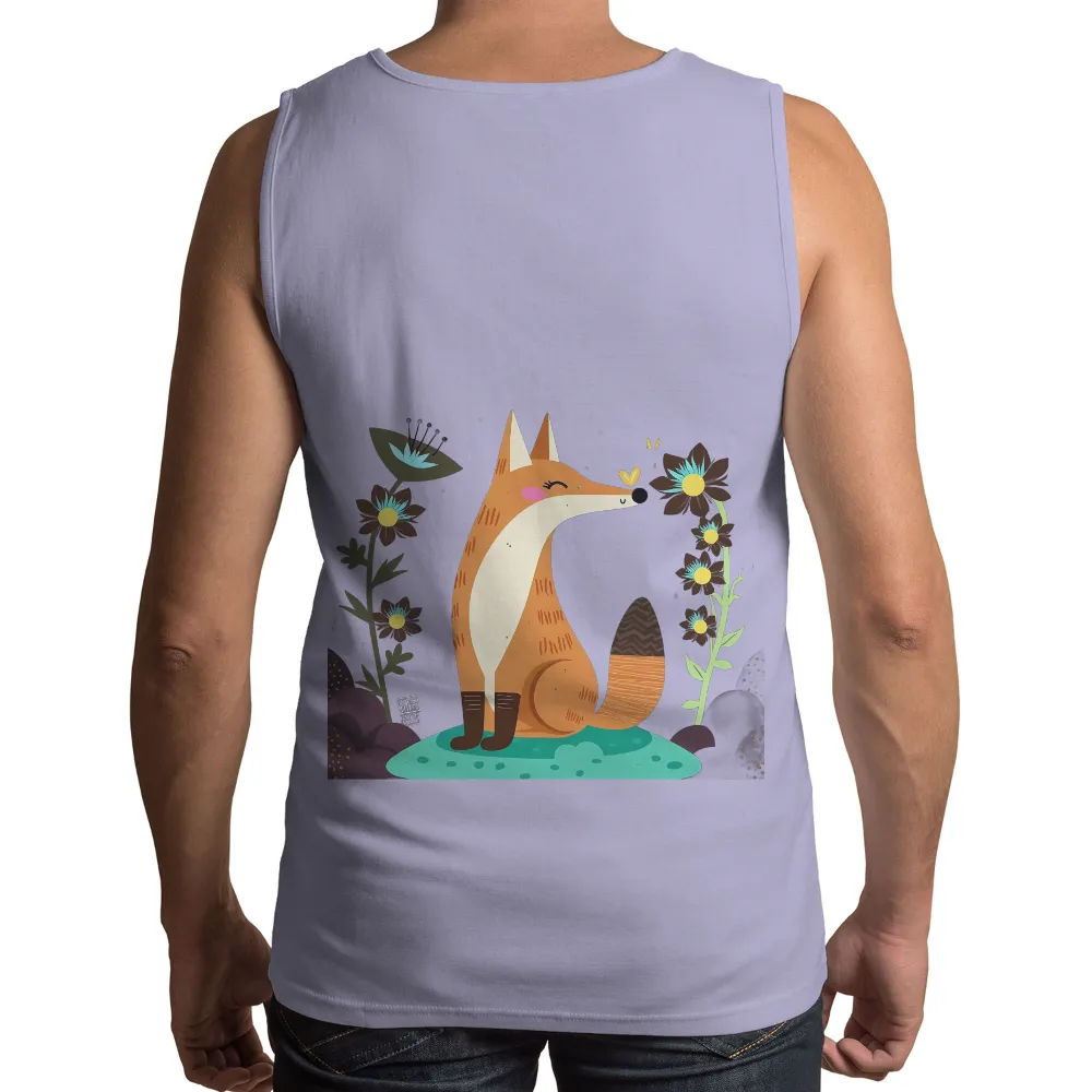 Whimsical Fox T-Shirt Design: Nature's Harmony|love for demar shirt nfl