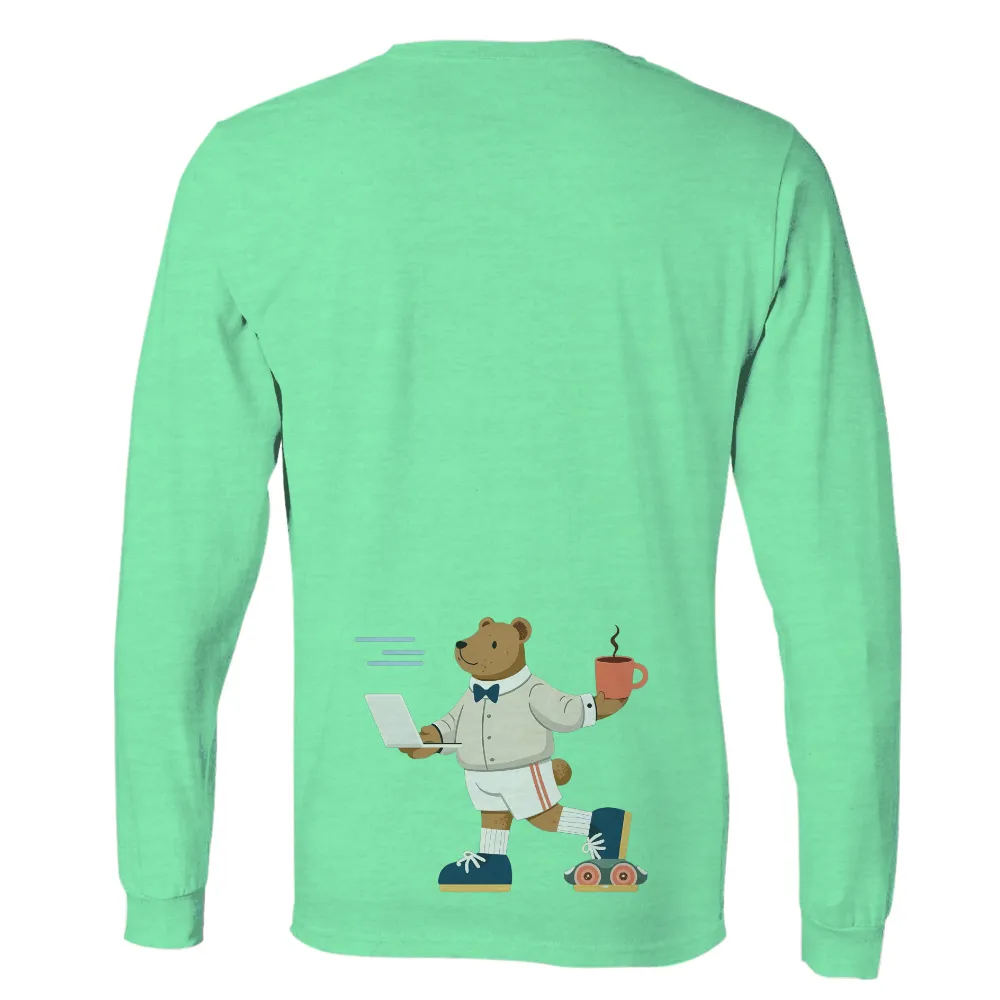 Shirts Graphic Tees | Modern Lifestyle & Everyday Hustle| Mr. Bear with a blue bow tie