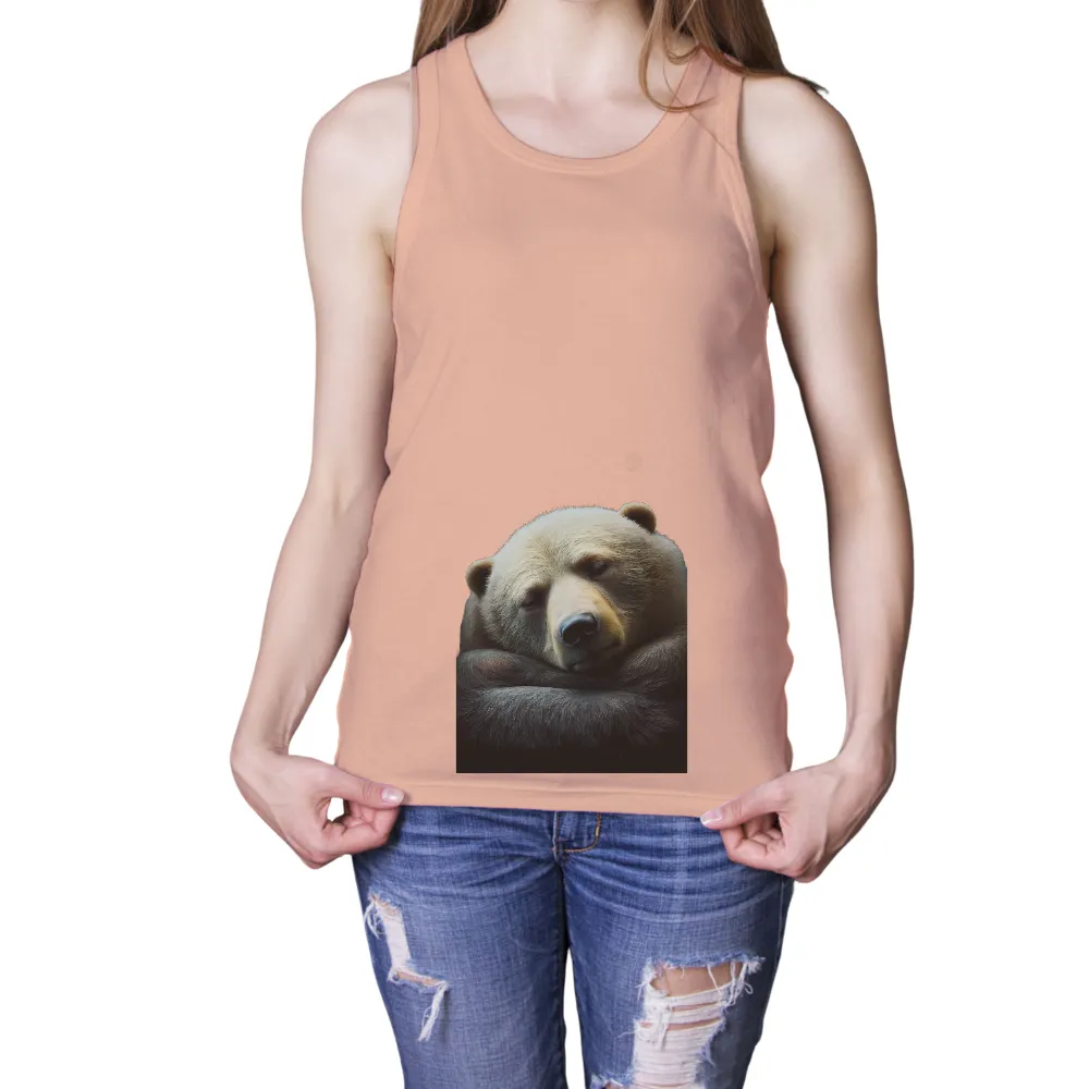 Custom Tee Shirts: Find Peace with Luna, the Serene Bear|men's haggar classic fit premium comfort spread collar dress