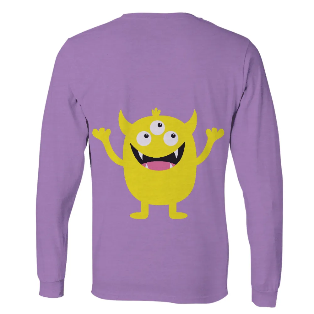 TShirt Design: Zappy the Joyful Monster|cartoon character with star on shirt