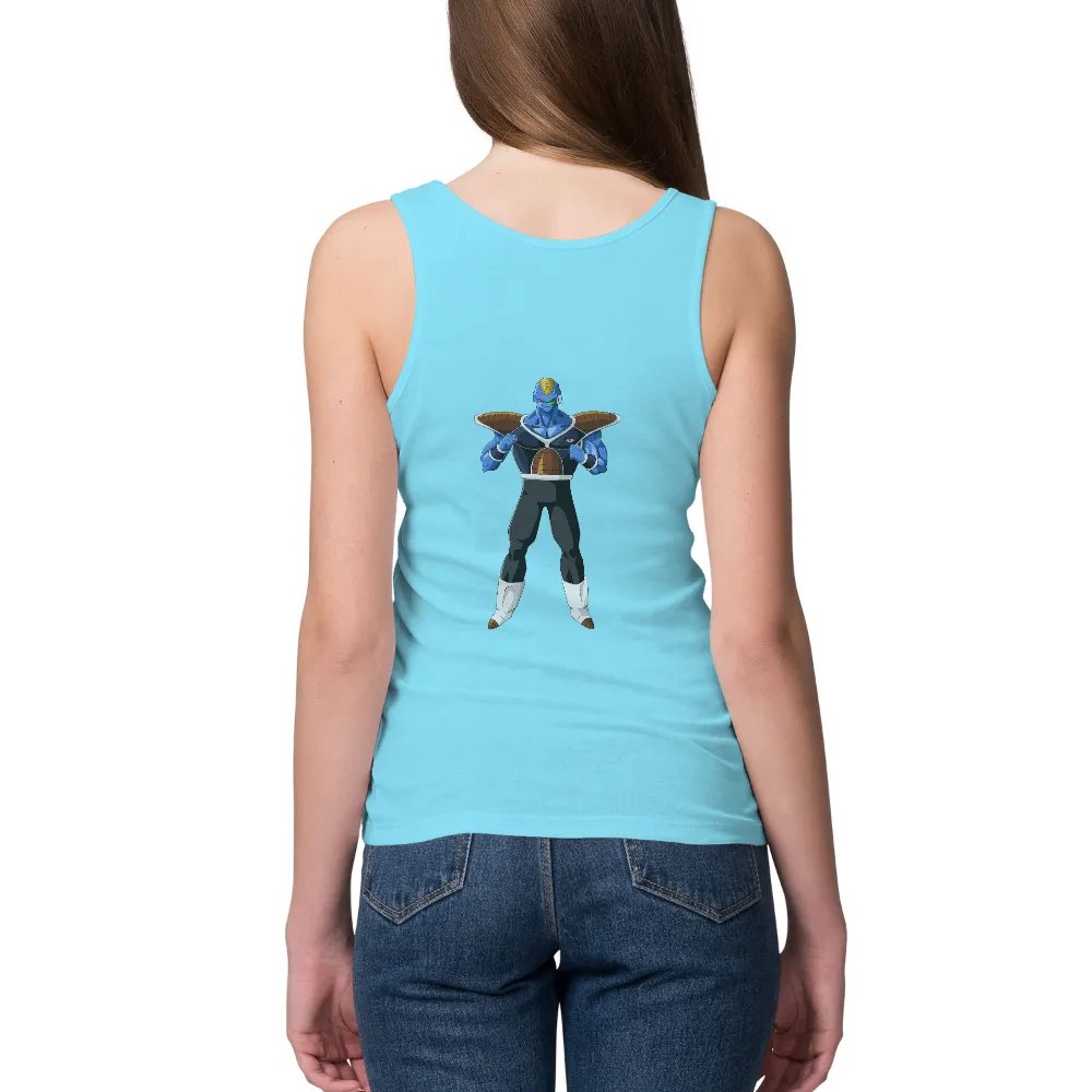 Shirts Graphic Tees: Iconic Anime Character Tribute|dark blue shirt bleached