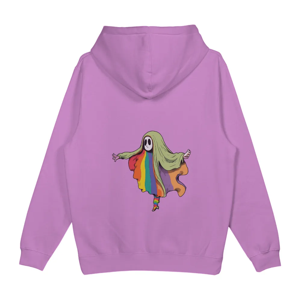 T-Shirts Design: Embracing Unity with Rainbow Ghost|st patrick's day rainbow shirt