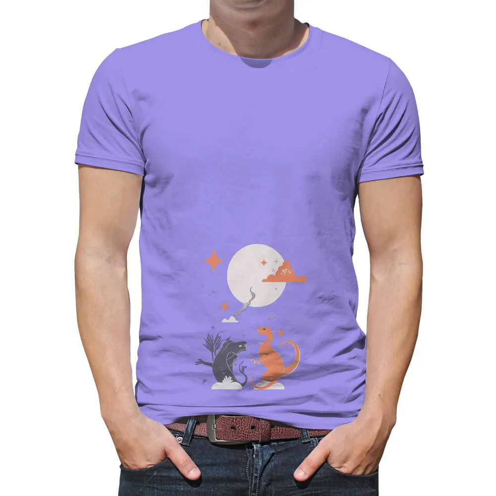 T-Shirts Design: Mythical Guardians Under the Moon|pokemon magic shirt